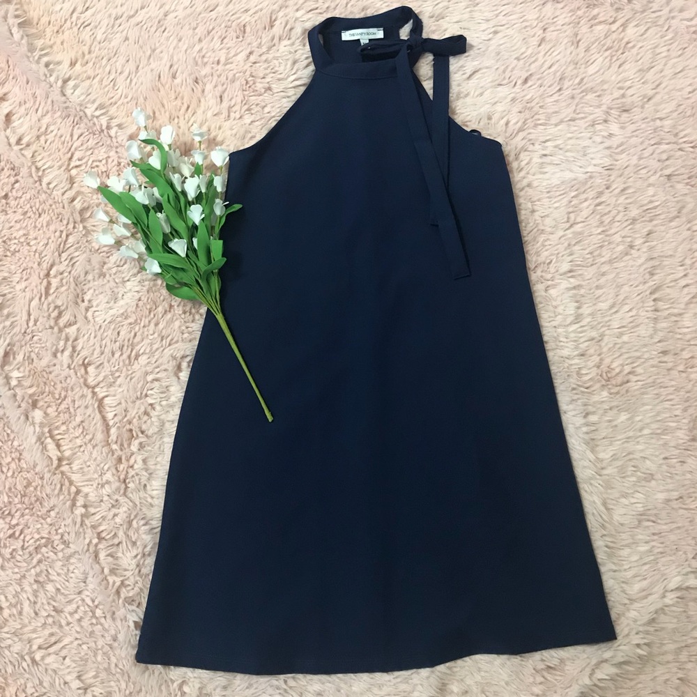 The Vanity Room Navy Dress (NWOT)